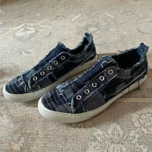 Corkys Distressed Denim Sneakers
